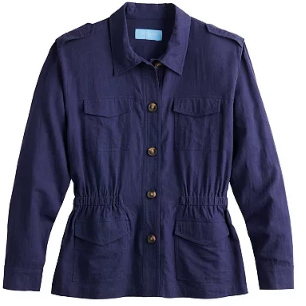 Draper James Navy Utility Jacket